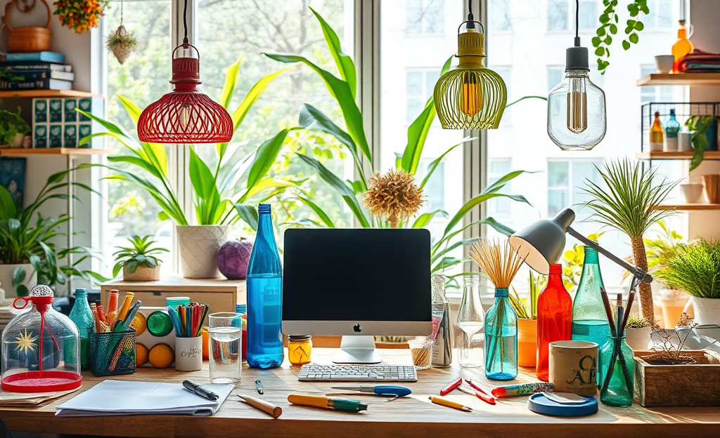 Decoração Sustentável: Transforme Garrafas PET